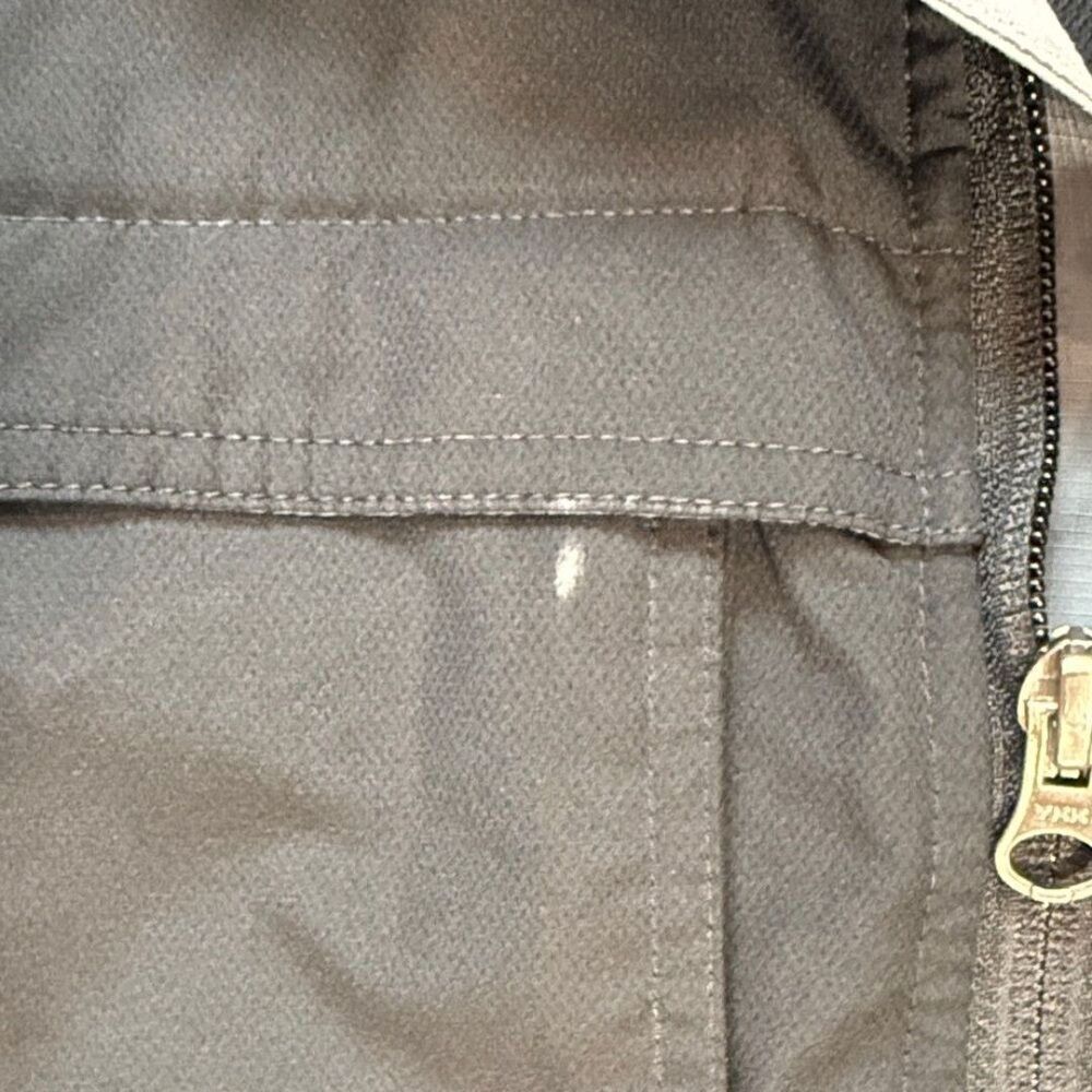Eddie Bauer Black Lightweight Zip Jacket with Gray Collar - Picture 3 of 11
